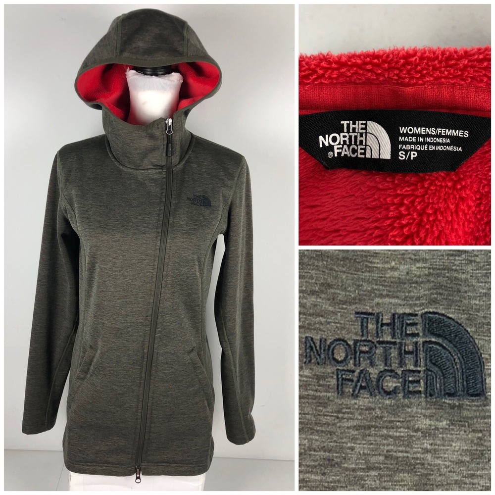 The North Face Women Small Jacket Haldee Raschel Parka Green Fleece $149 EUC